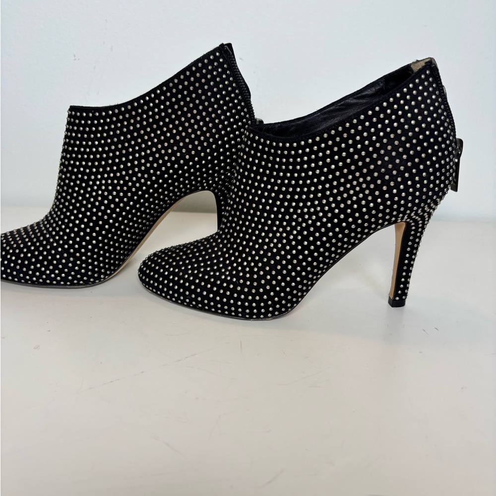 Size 34 Jimmy Choo Black Ankle Boots with Silver Studs